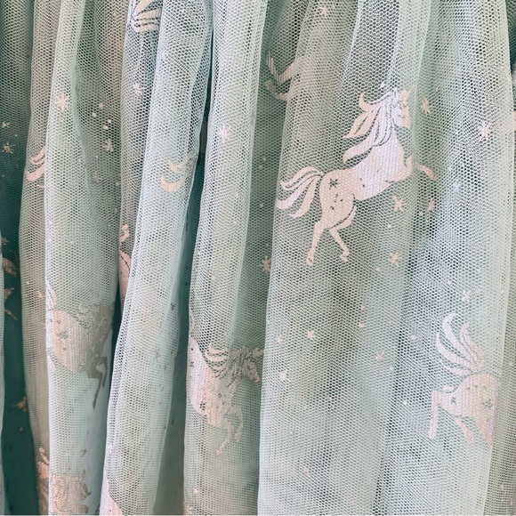 EUC Set of THREE Dresses Kids Size 6/6x Unicorn Floral Denim print hearts - Picture 9 of 10